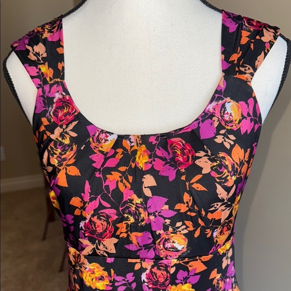 George Purple Black Sleeveless Midi Sundress - Picture 3 of 14